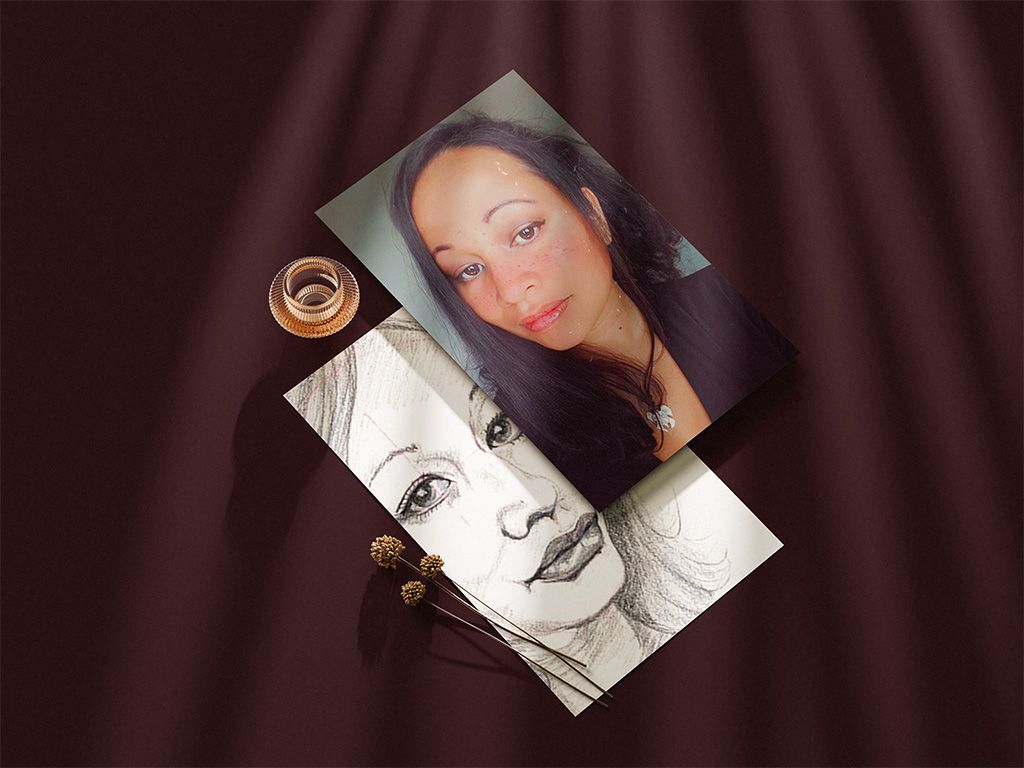 Portrait et photo d'Angie T. Maïrhon, auteure française de fictions