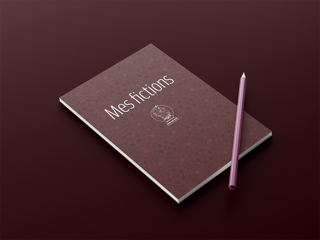 mes fictions angie t. maïrhon Mockup de "mes fictions" d'Angie T. Maïrhon, auteure française de fictions