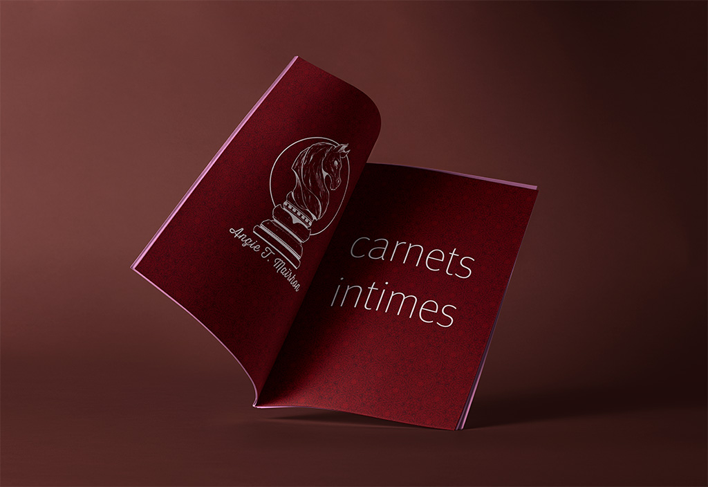 mockup carnets intimes angie t. maïrhon Mockup des carnets intimes d'Angie T. Maïrhon, auteure française de fictions